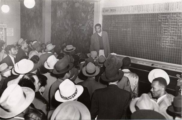 Members of the Marine Cooks and Stewards Union in a hiring hall at 86 Commercial Street June 10 1952 AAD-5676.jpg