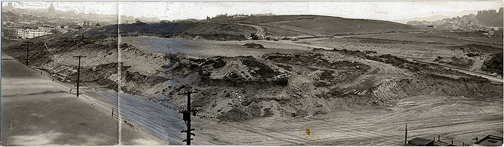 Calvary Cemetery after being cleared for redevelopment june 26 1946 AAD-6132.jpg