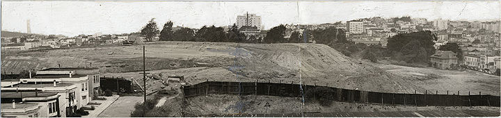 Calvary Cemetery after being cleared for redevelopment aug 26 1946 AAD-6133.jpg